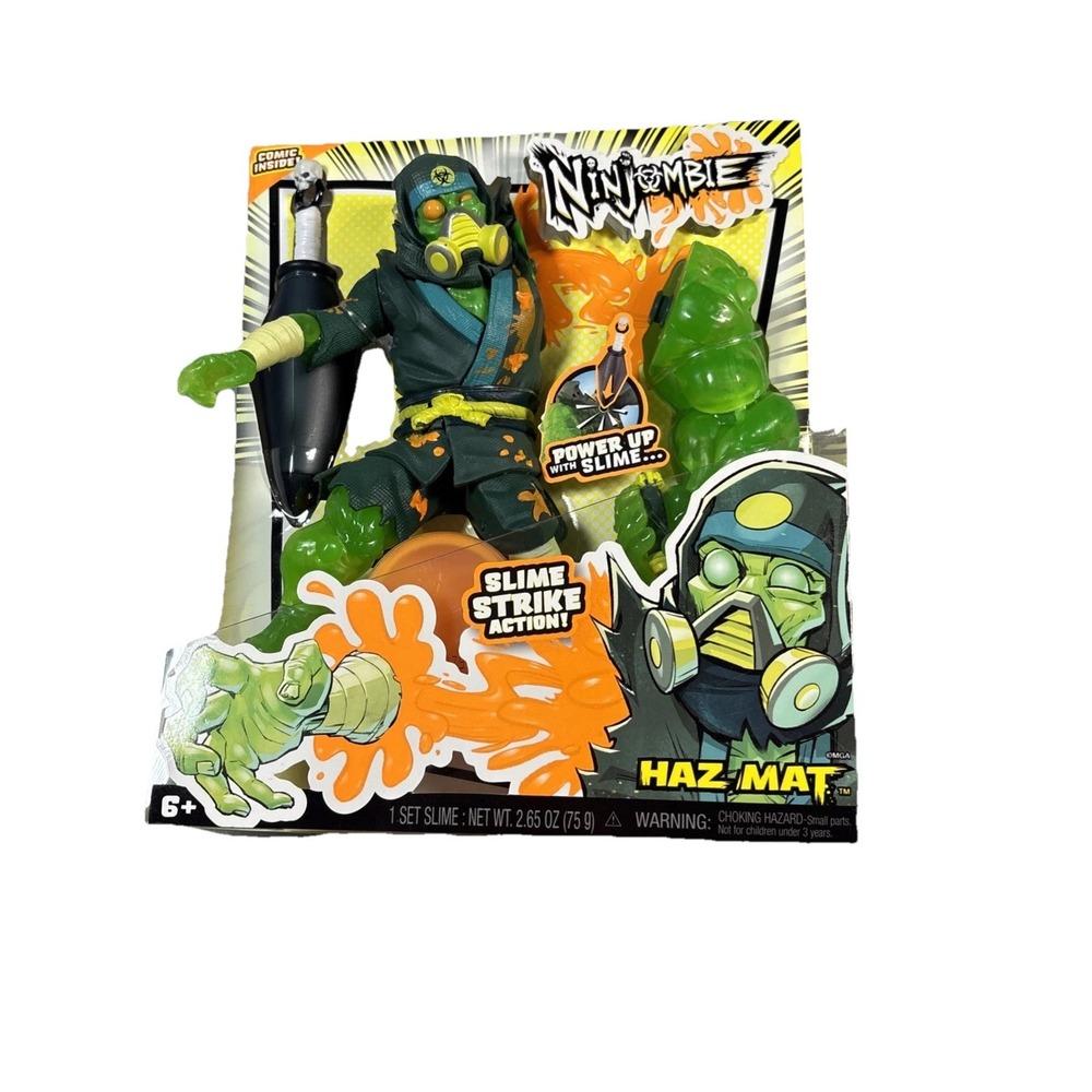 Ninjombie Haz Mat Action Figure Slime Set With Comic MGA Entertainment 556572